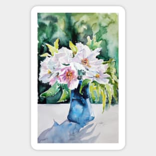 Still life with flowers Sticker